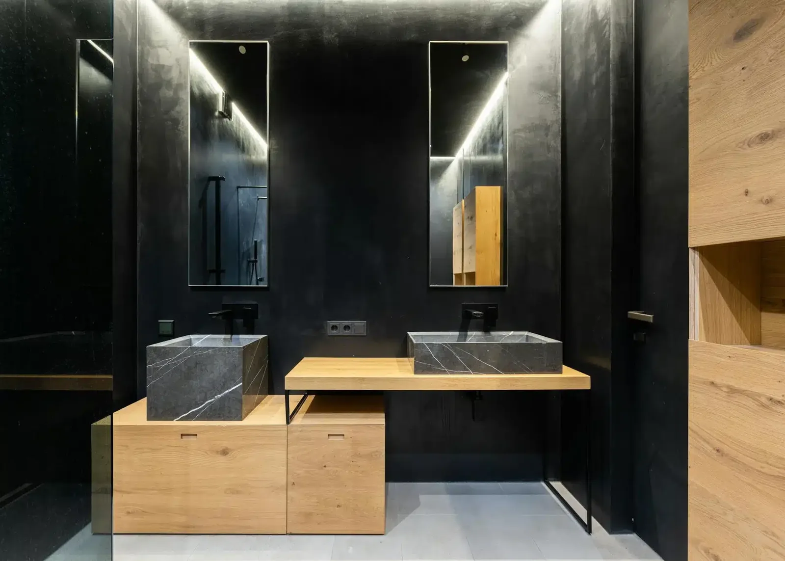 Black Wood Vanity in Silver Spring, MD